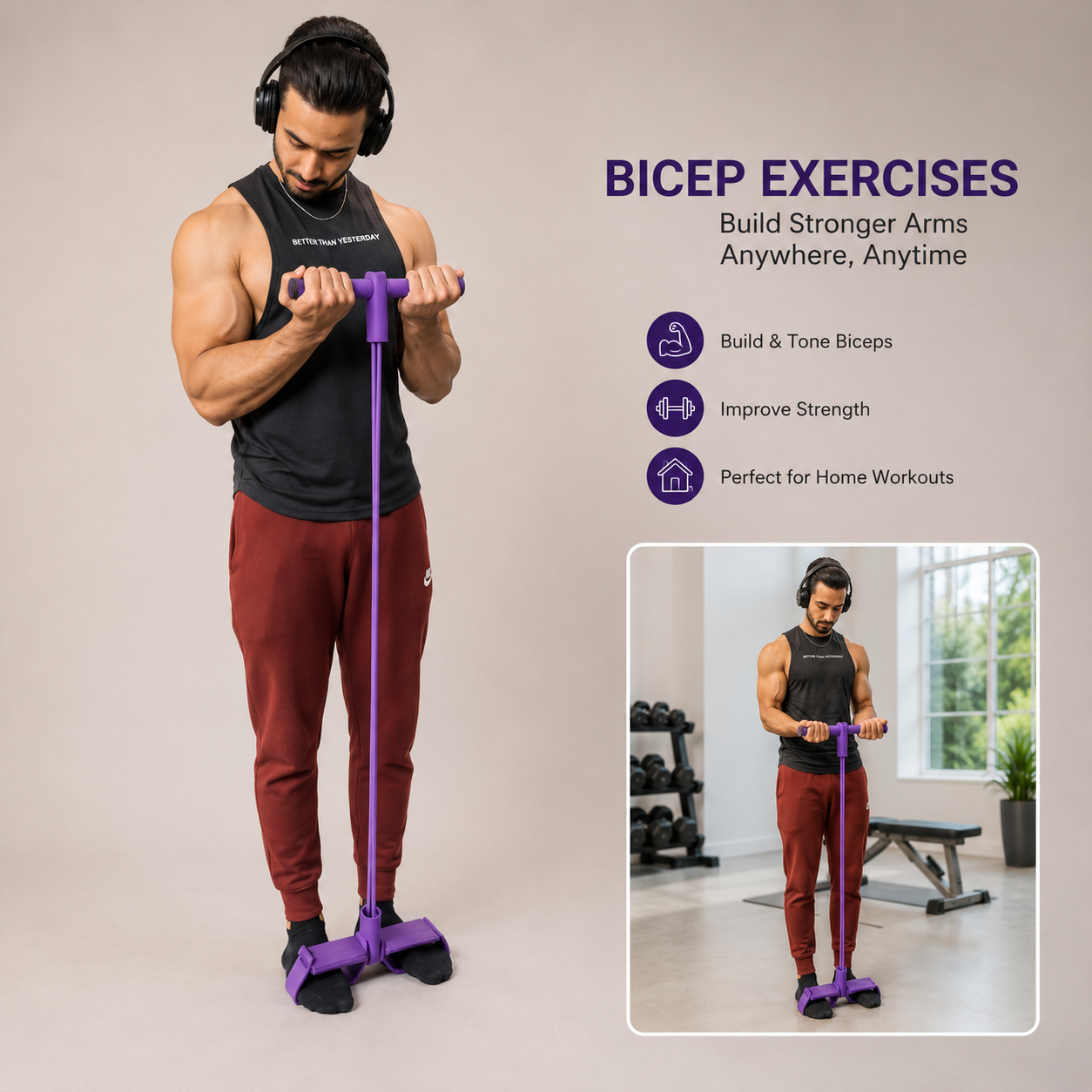 Yoga Pedal Puller Resistance Band Fitness Equipment