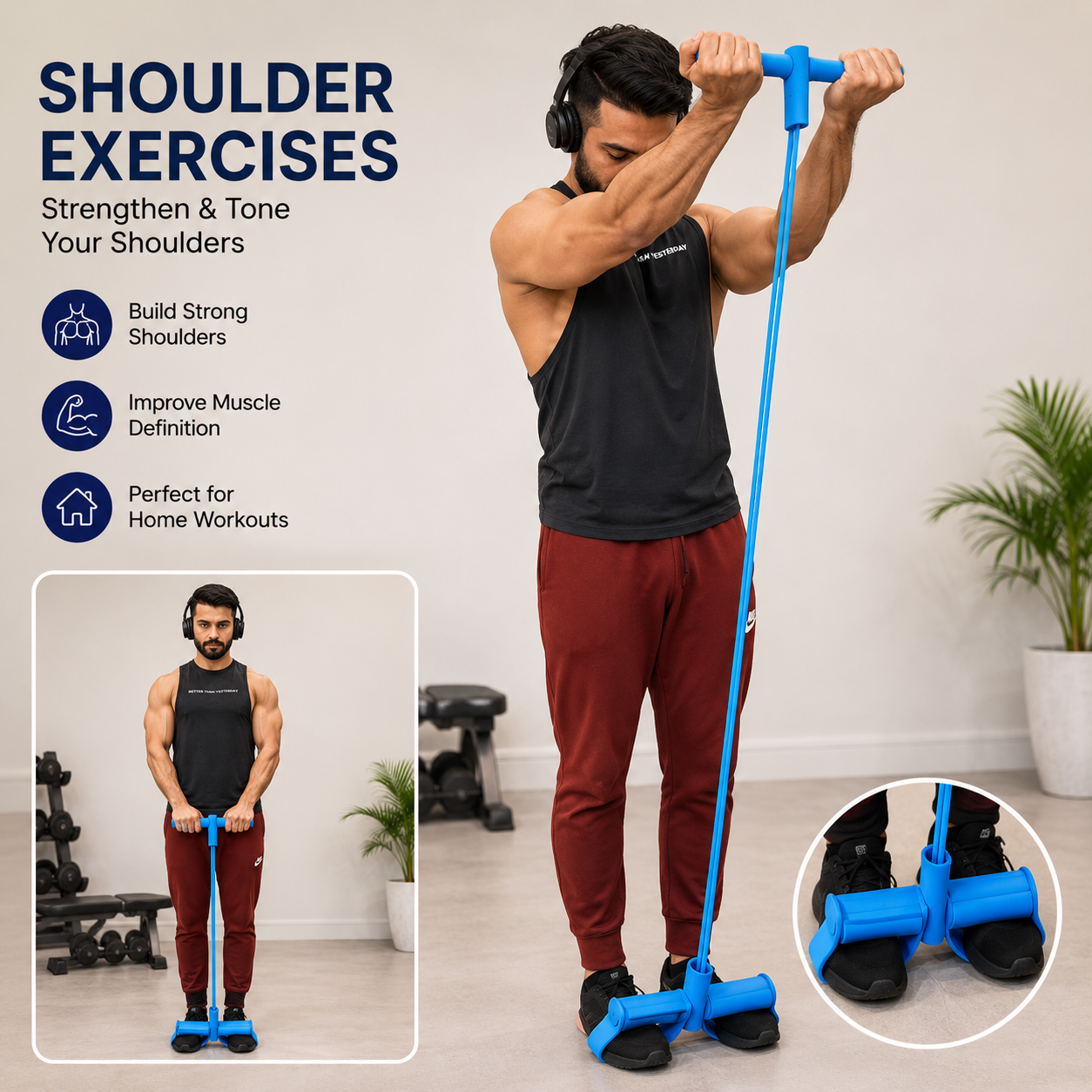 Yoga Pedal Puller Resistance Band Fitness Equipment