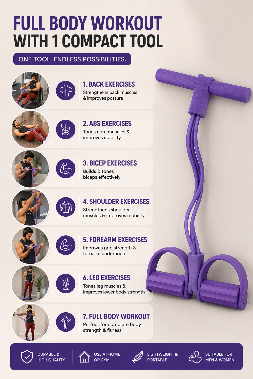 Yoga Pedal Puller Resistance Band Fitness Equipment